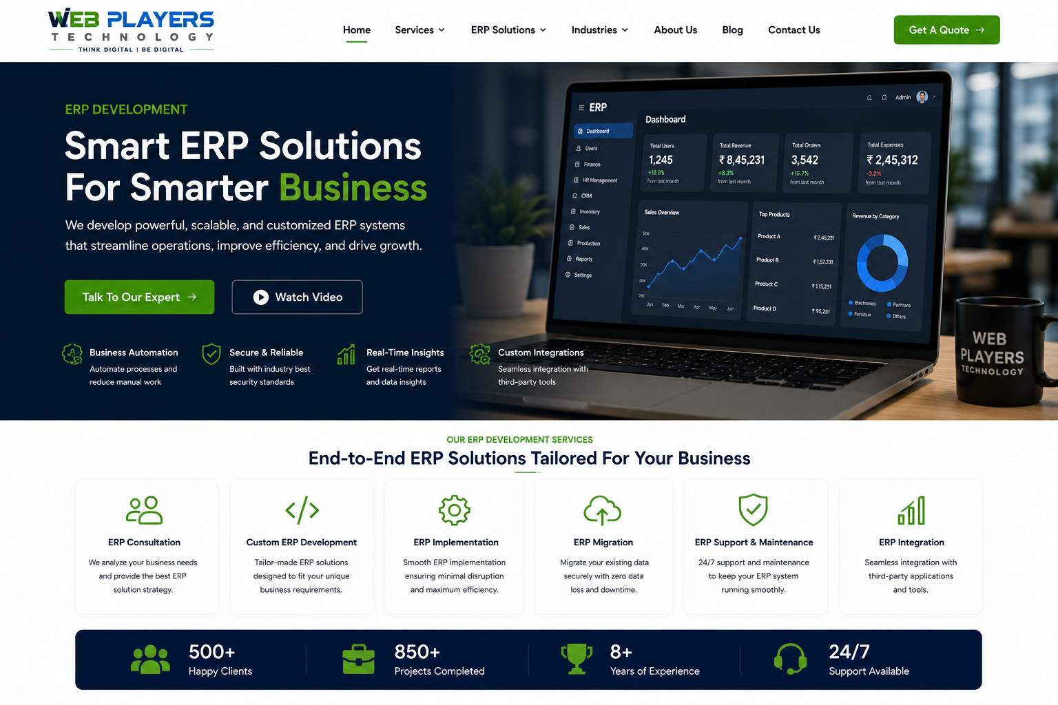Trusted ERP Development Company in Connaught Place Delhi Custom ERP Software Solutions for Business Growth